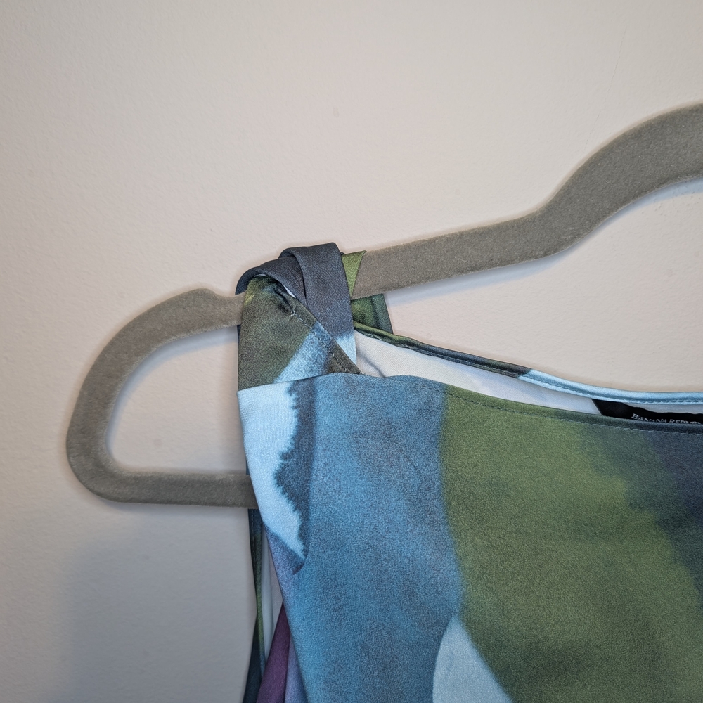 Banana Republic Artistic Blue Green Sleeveless Tank - Picture 2 of 4